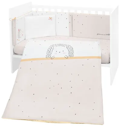 Set dormitor bebeluș din 6 piese KikkaBoo Hedge-hugs - 70 х 140 cm