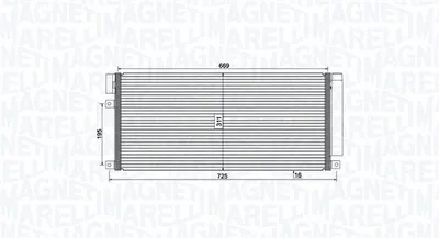 Radiator AC condensator cu uscator potrivit CHEVROLET TRAX; OPEL MOKKA MOKKA X 1.4 1.4LPG 06.12