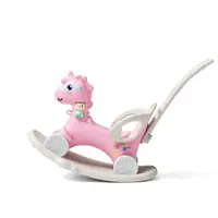 Balansoar 3 in 1 cu maner parental Nichiduta Unicorn Pink