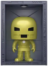 Figurina Funko POP! Deluxe: Iron Man - Hall of Armor (Model 1 Golden Armor) (Metallic) (PX Previews Exclusive) #1035