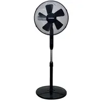 Ventilator cu picior Hausberg HB-5200 Speed, 40W-55W, 40 cm, 3 viteze, timer 1-2 ore, oscilatie, inaltime reglabila, negru Engros
