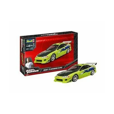 Machetă auto Mitsubishi Eclipse 1995 Fast and Furious, 2L turbo multipart, Revell RV07691