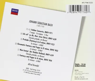 Bach, J.S.: Italian Concerto etc