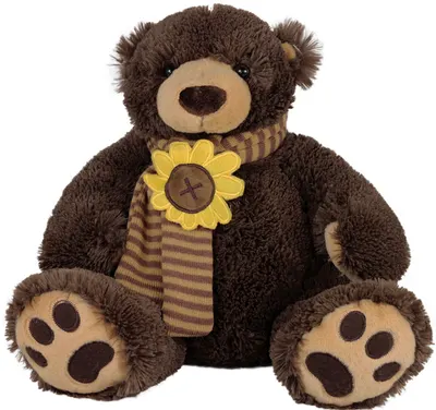 Jucărie de pluș Amek Toys - Ursuleț de pluș cu eșarfă, 28 cm