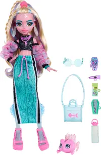 Păpuşă Monster High - Lagoona, cu un animal de companie, 28 cm