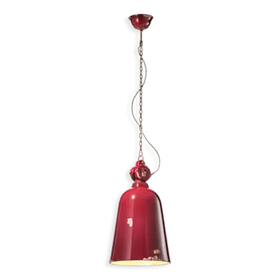 Lustra, lampa suspendata RETRO INDUSTRIAL FINISH VIX - VINTAGE BORDEAUX C1745