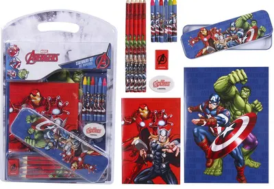 Set creativ Cerda Avengers - Cu creioane și pasteluri