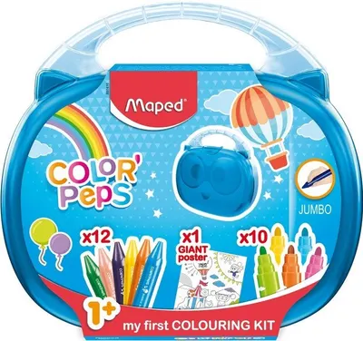 Set de desen Maped Color Peps - Early Age, 23 piese, sortiment