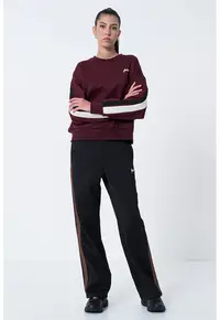 Bluza de trening cu insertii contrastante - Violet tyrian