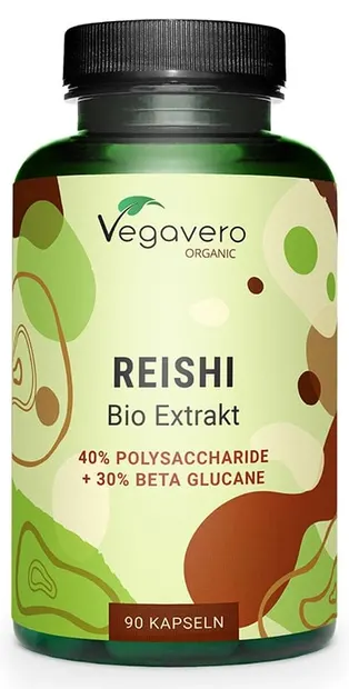 Reishi Bio Extrakt, 600 mg, 90 capsule, Vegavero