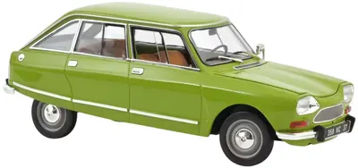 Model de colecție Norev Modern: Mașini - Citroen Ami 8 Club (1969) (Iris Green)