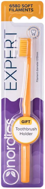 Nordics Periuţă de dinţi Expert 6580, Soft, portocaliu