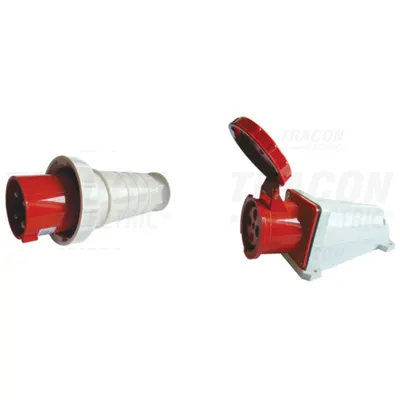 Pachet Industrial IP67 Trifazat Puternic: Fisa si Priza Aparenta, 63A, 400V - Conexiuni Extreme si Sigure