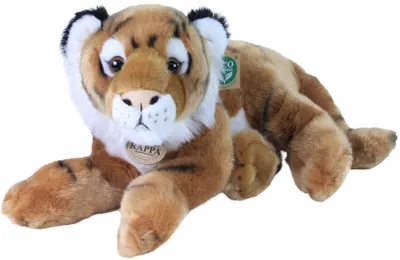 Jucărie de pluș Rappa Eco Friends - Tigru, culcat, 36 cm
