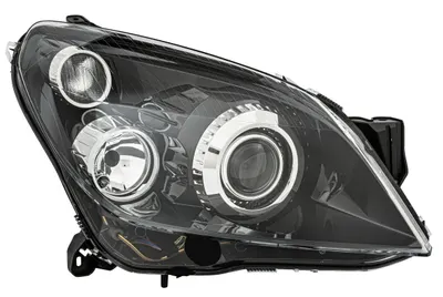 Far dreapta (D2S H7, reglaj electric, cu motoras, fundal negru) OPEL ASTRA H, ASTRA H clasic H, ASTRA H GTC, ASTRA H dupa 2004