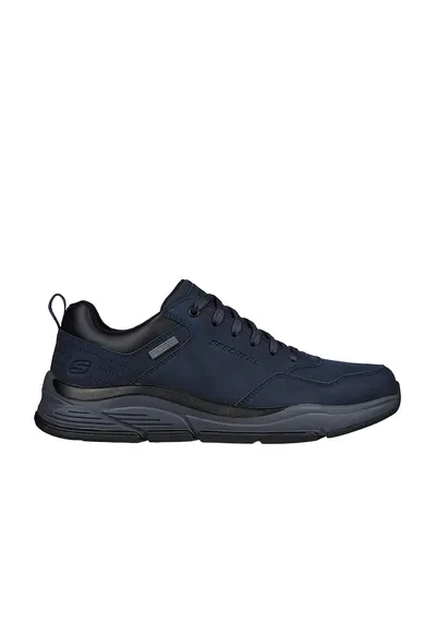 Pantofi sport impermeabili de piele cu insertii de piele ecologica Bengao-Hombre - Negru/Bleumarin