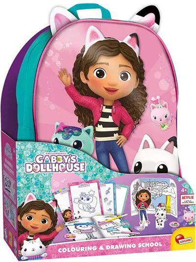 Set de desen Lisciani Gabby's Dollhouse - Cu rucsac