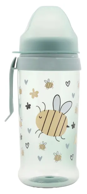 Sticla sport cu varf moale Lorelli My Friend - 350 ml, Iceberg Green