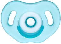 Suzetă de silicon Wee Baby, - Full Silicone, 0-6 luni, albastră