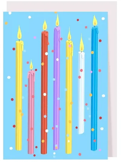 Card de ziua de naștere Creative Goodie - Lumânări