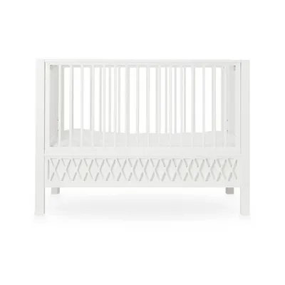 Pătuț alb cu înălțime reglabilă/co-sleeping 60x120 cm Harlequin – Cam Cam Copenhagen