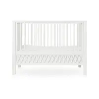 Pătuț alb cu înălțime reglabilă/co-sleeping 60x120 cm Harlequin – Cam Cam Copenhagen