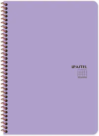 Caiet spiralat Keskin Color Pastel Note - B5, 80 foi, rânduri largi, sortiment