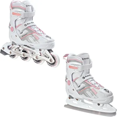 Patine Raven Pulse, Alb/Roz