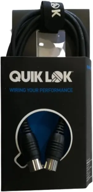 Cablu MIDI Quik Lok - S164-2BK, 2 m, negru