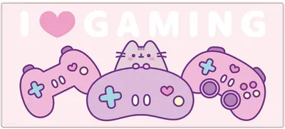 Mousepad Pyramid Animation: Pusheen - I Love Gaming
