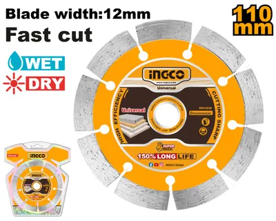 Disc Diamantat Segmentat 130mm Compatibil cu WLC30001, Ingco DMD011301