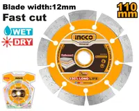 Disc Diamantat Segmentat 130mm Compatibil cu WLC30001, Ingco DMD011301