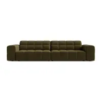 Canapea kaki cu tapițerie din catifea 252 cm Chicago – Cosmopolitan Design