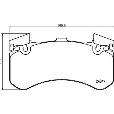Set placute frana, frana disc BREMBO P 85 136