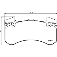 Set placute frana, frana disc BREMBO P 85 136