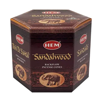 Conuri Parfumate Backflow, Santal Wood