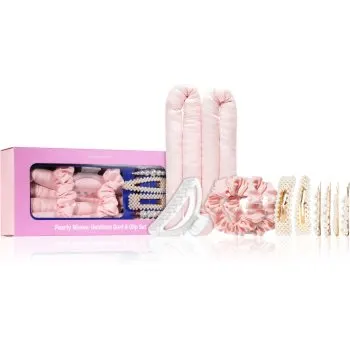 BrushArt Hair Pearly Waves Heatless Curl & Clip set set pentru ondularea părului
