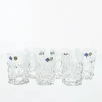 Set 6 pahare din cristal pentru whiskey