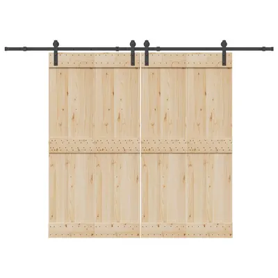 Gossi set feronerie pentru usi glisante, negru, 305 cm, otel