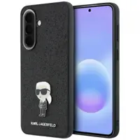 Husa pentru Samsung Galaxy A37 5G, Karl Lagerfeld, Glitter Fixed Ikonik Karl, Neagra