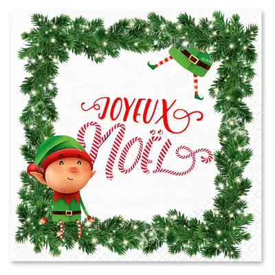 Șervețele 20 buc. 33x33 cm Prankster Elf – Homéa