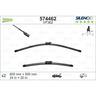 Lamela stergator VALEO 574462