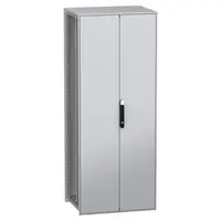 Dulap modular, cu montaj pe pardoseala, PanelSeT SFN, din otel decarbonizat(verde), 2000x800x600mm, IP55, cu placa de montaj, 2 usi