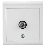 Priza TV de Trecere PT Nivo Ovivo OV00675, 10A, 250V, IP20, alb