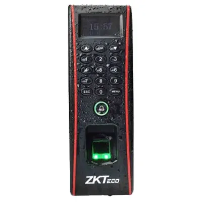 Controler de acces cu functie de pontaj, cu cititoare de amprente si de cartele incorporate ZKTeco FPA-1700