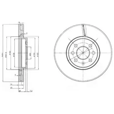 Disc frana DELPHI BG3989