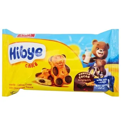 Prăjitura Hibye „Panda”, pandispan pufos cu vanilie si cacao, 45g Engros