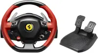 Volan cu pedale Thrustmaster - Ferrari 458 Spider, negru/rosu