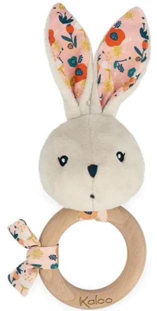 Zornăitoare pentru bebeluși cu inel Kaloo - Bunny Poppy