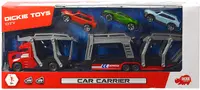 Jucarie pentru copii Dickie Toys - Transportor auto, cu 3 masinute, rosu